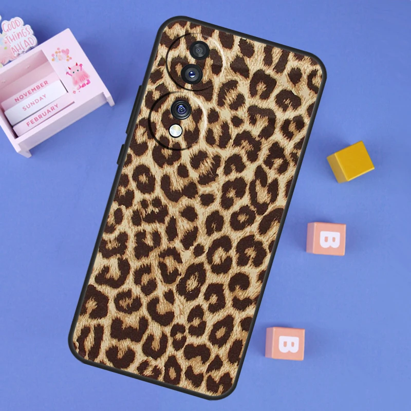 Tiger leopard print panther For Honor 90 50 70 Lite Magic 6 5 Pro Case For Honor X8b X9b X9a X8a X7a X6a X9 X7 X8 Cover