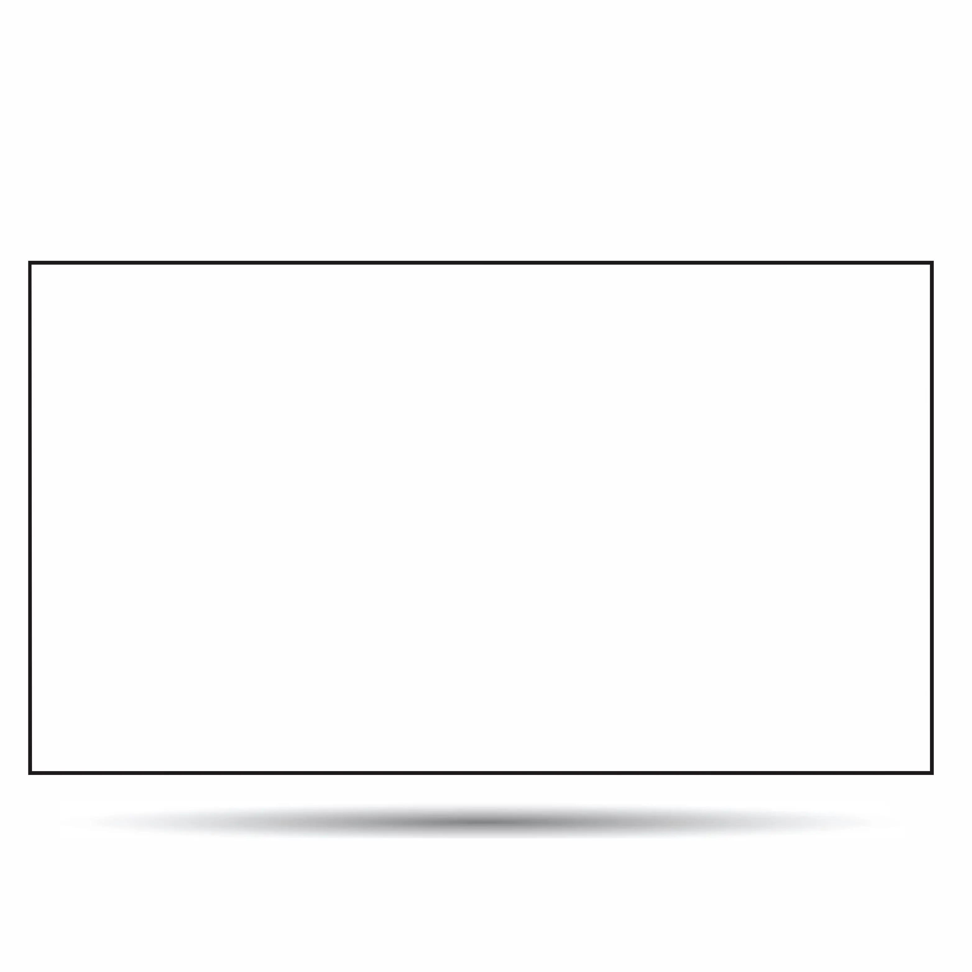 

133 Inch White Soft Frame Projector Screen 1cm for Meeting Rooms Cinema White Projection Screen Suitable All Projectors