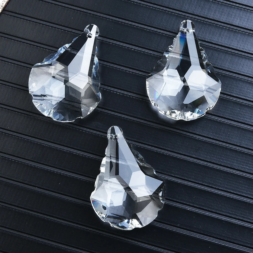 5 قطعة زجاج كريستال واضح 38 مللي متر المعلقات الثريا المنشور ث/الحلي المثمن لتقوم بها بنفسك أجزاء الإضاءة Suncatcher إكسسوارات الستائر #4