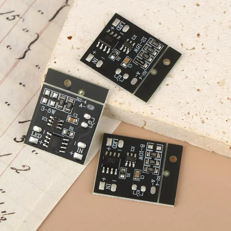 【جديد】 1/3 قطعة المصابيح الأمامية المصابيح الأمامية تحمل مصابيح التحديثية اللمس سائق لوحة عالمية 3-10 واط متوافق حتى 20 واط #5