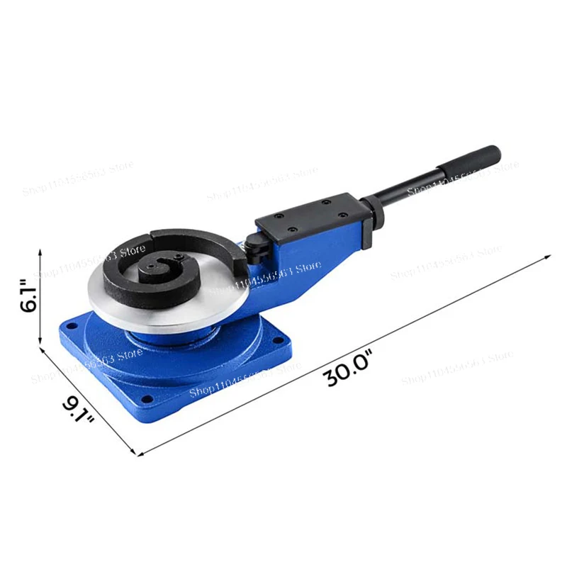 Manual Spiral Metal Bending Machine for Steel & Iron, 3-Roll Universal Bender