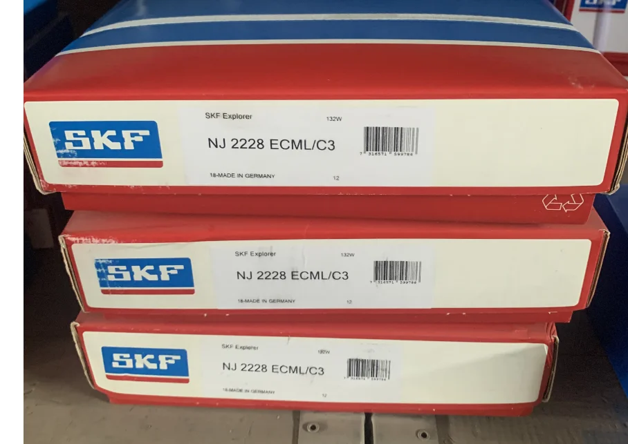 Swedish Brand Original and Genuine Low Friction Long Life 140mm*250mm*68mm NJ2228 Cylindrical Roller Bearing