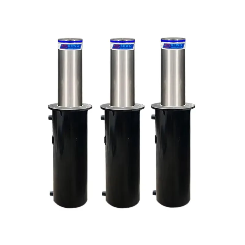 Telescopic Traffic Barriers Retractable Rising Hydraulic Bollard for Vehicle Access Control Management Bollards Automatic