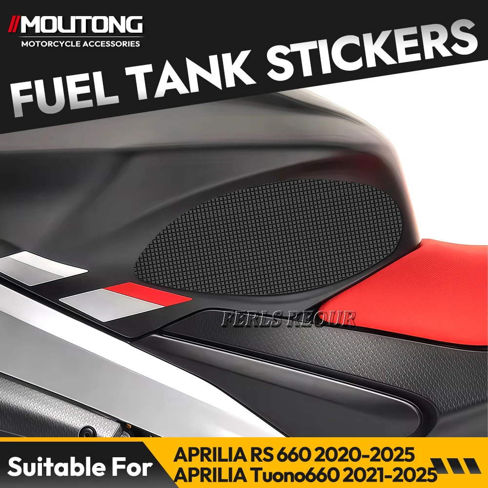 

For APRILIA RS 660 2020-2025 Motorcycle Tank Pad Side Fueltank Knee Traction Grip Anti Slip Pads