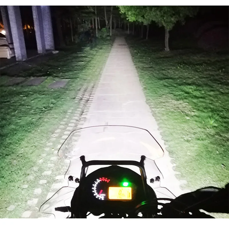 العالمي 9 رقائق المصباح للدراجات النارية LED مساعد الضباب ضوء مصباح قيادة لسيارات BMW R1200GS/ADV K1600 R1100GS