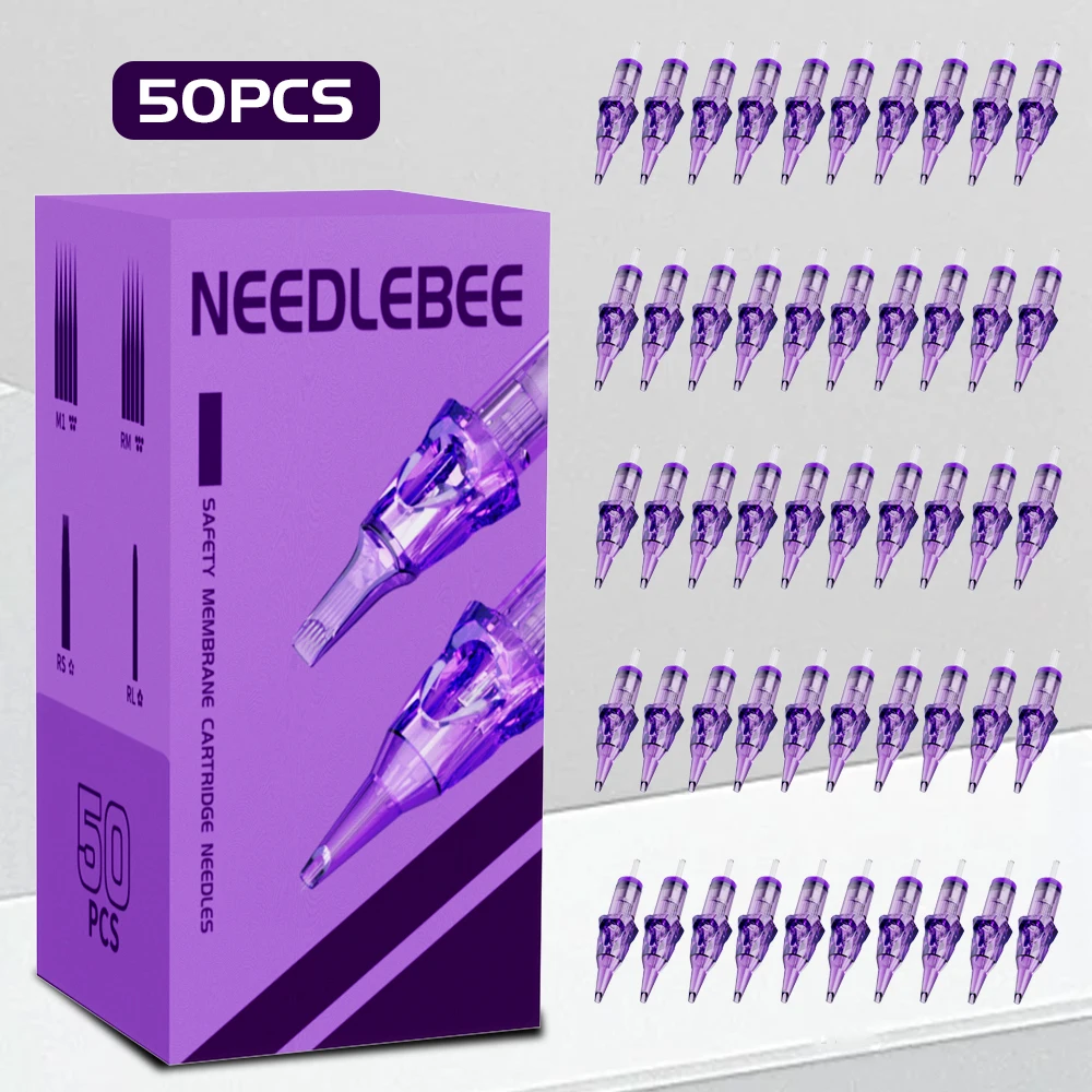 

50 PCS Professional Tattoo Cartridge Needles Disposable Sterilized 1RL 3RL 5RL 7RL 9RL 11RL Safety Needles for Tattoo Machine