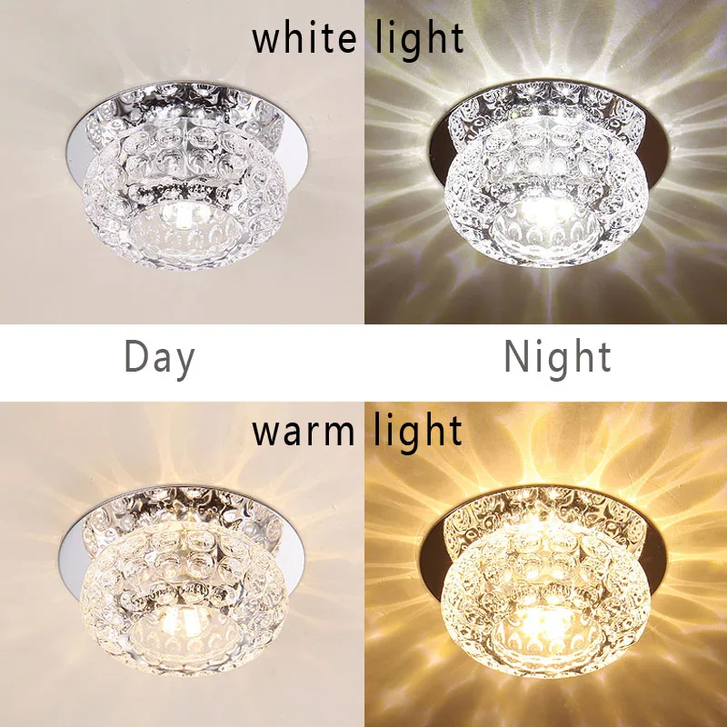 

Ceiling lamp Crystal LED Ceiling Lights for living room corridor aisle Indoor Lighting Modern 3W/5W decorative Embedded lamp