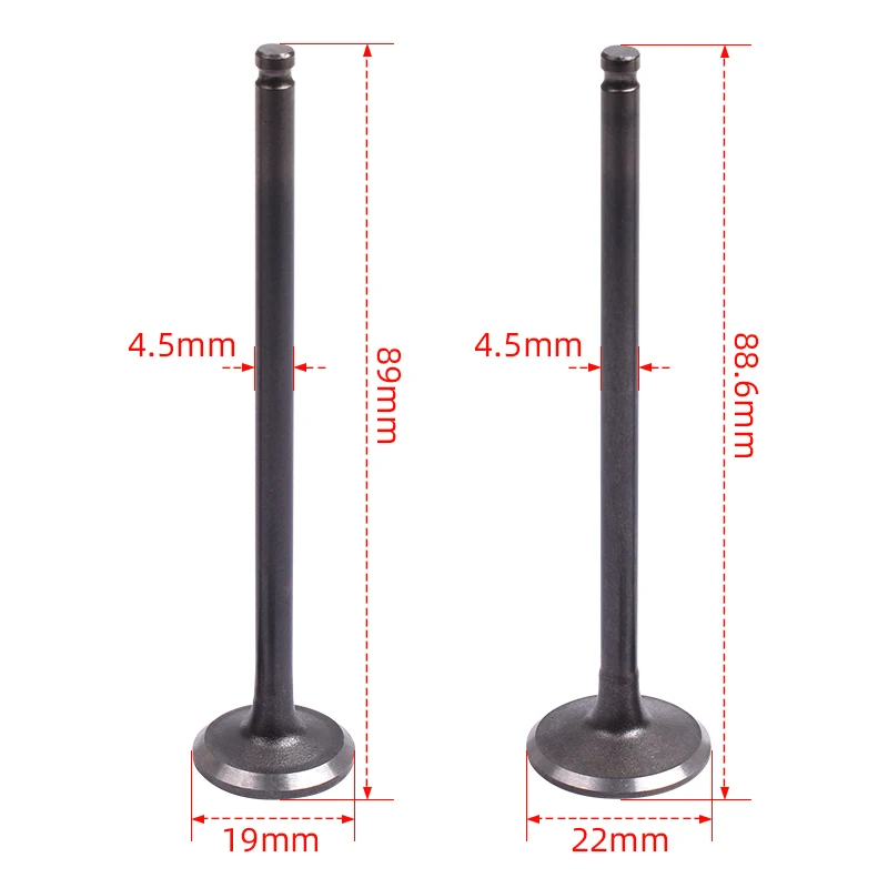 

4.5mm Motorcycle Intake Exhaust Valve Stem Kit 4YR-12111-00 for Yamaha FZ400 1997 FZR400 1WG 1986 1987 4YR