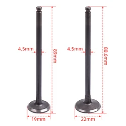 4.5mm Motorcycle Intake Exhaust Valve Stem Kit 4YR-12111-00 for Yamaha FZ400 1997 FZR400 1WG 1986 1987 4YR