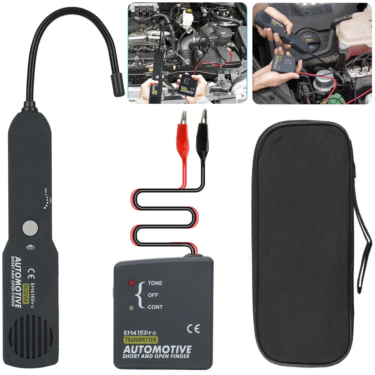 DC Cars Repair Circuit Detector Identification Car Digital Circuit Scanner Diagnostic Tool Cable Wire Short Open Finder Tester