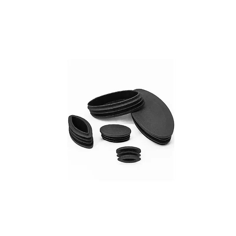 Black Plastic Olive Shape Tube Cap Anti Slip Dust Plug for Chair Leg Furniture Floor Protection Hardware Accessory