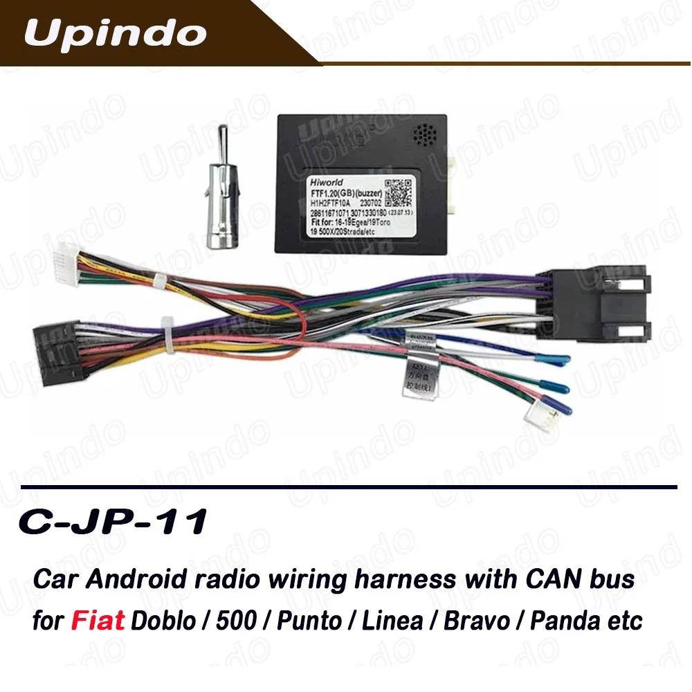 

Car Android Radio Cable CAN Bus Adapter Stereo Wiring Harness Connector for Fiat Doblo 500 Punto Linea Bravo Palio Pand
