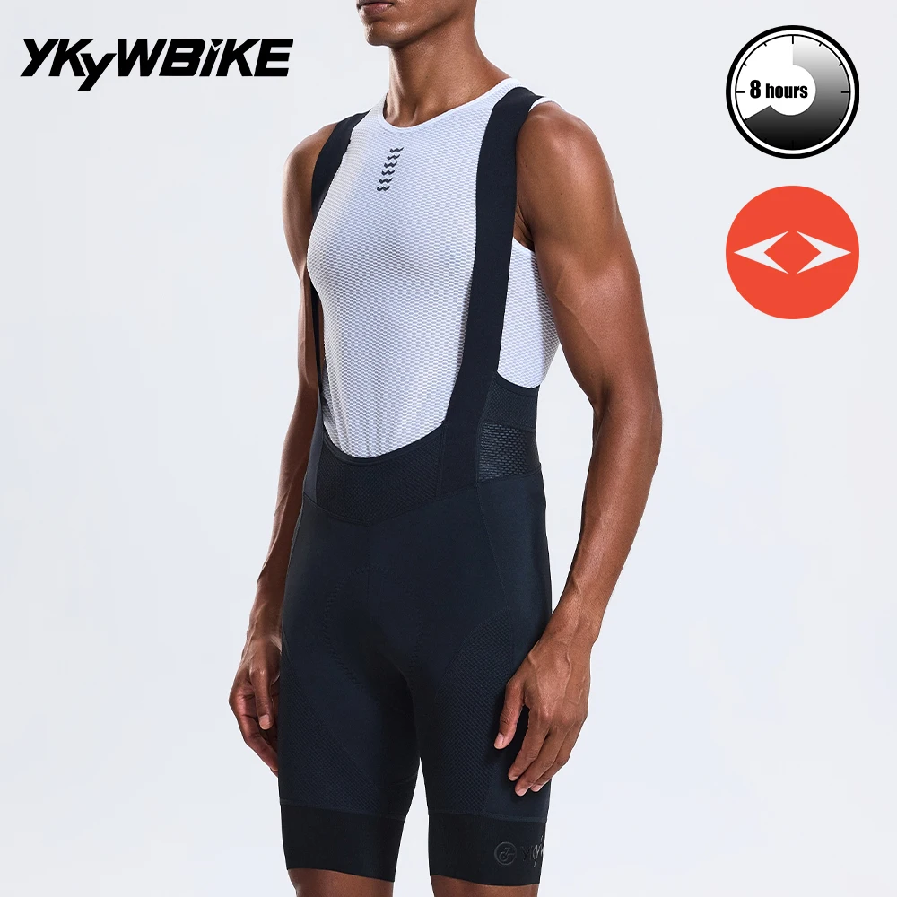 

YKYWBIKE Man Cycling Bib Shorts Italy Interface Padding Race Level Pro Team Bicycle Bibs Short Road Bike Summer Bib Pants