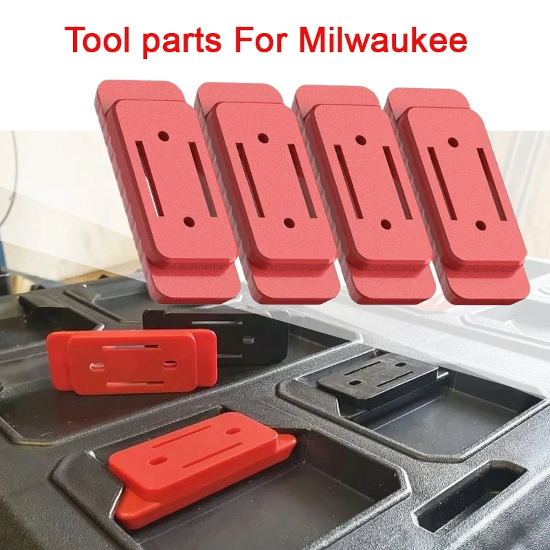 1/2/4pcs Mounting Feet With Screws For Milwaukee Packout Accessories Feet Mounting System Power Tool Parts Easy Installation