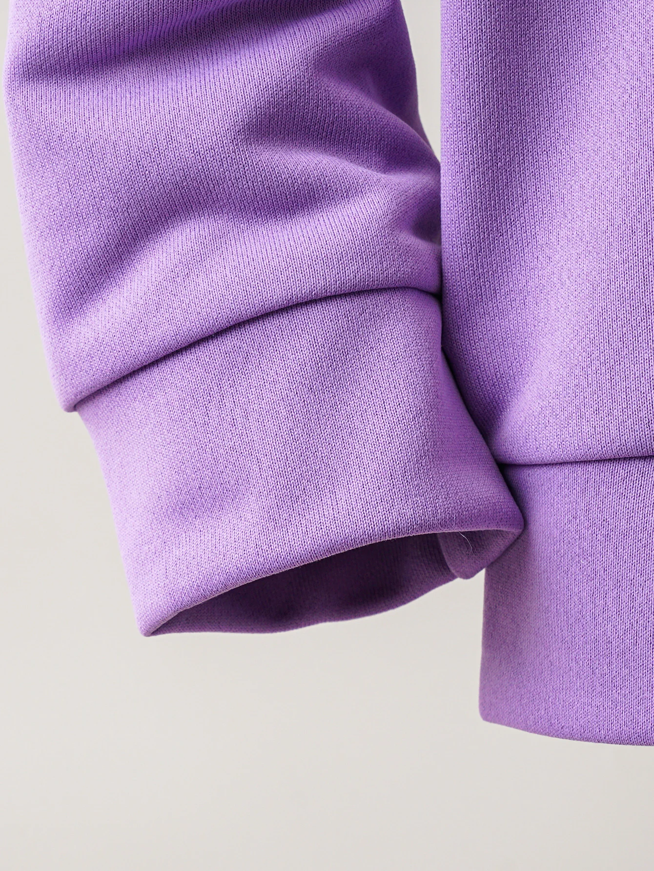 Autumn And Winter Boys And Girls Sweater Round Neck Hooded Long Sleeve Top Fashion Warm Purple Versatile Kids