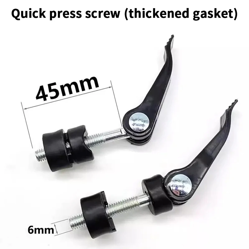 1pcs Quick Press Screw Attaching Clamp 6mm Thread Lawn Mower Handle Knobs Nut Bolt Lawn Mower Push Cutter Accessories