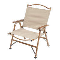 Portable Beach Folding Travel Picnic Camping Wooden Chair Fishing Seat Foldable Chair