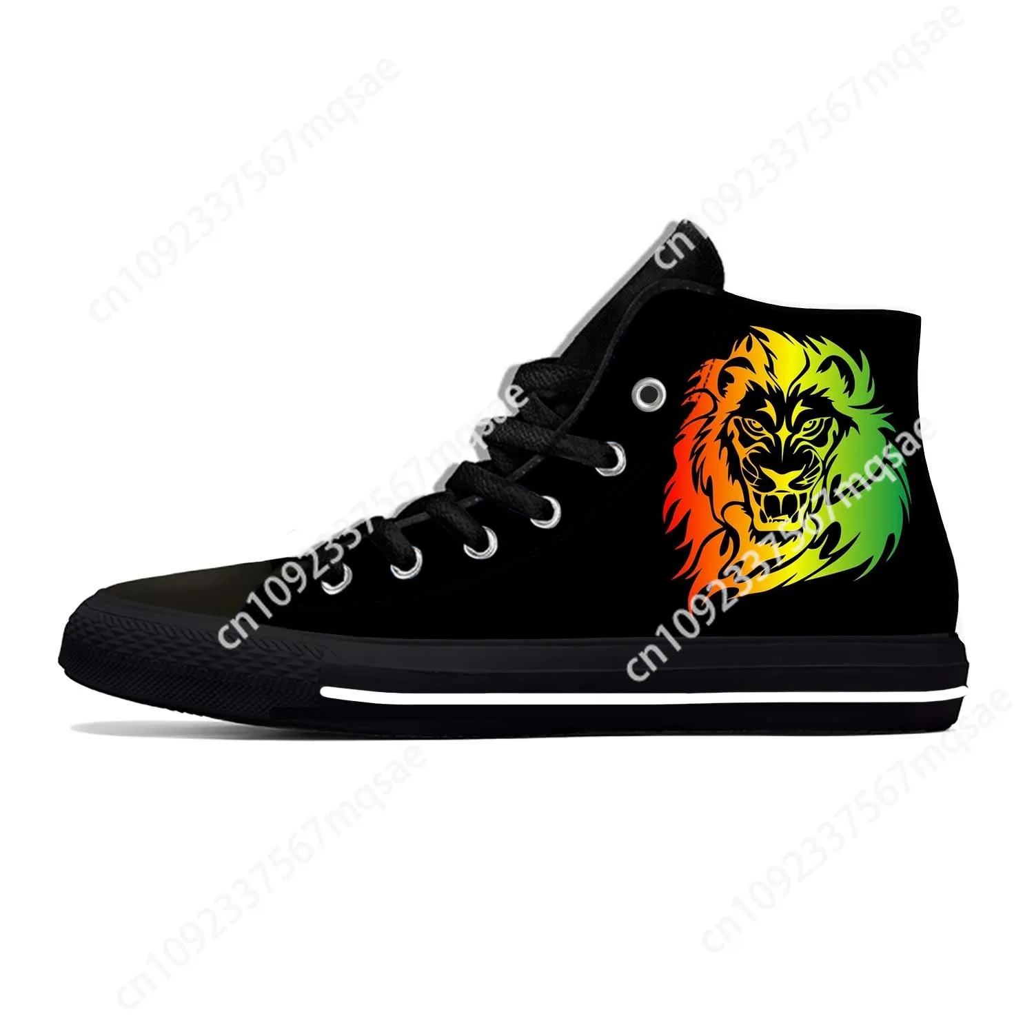 Reggae Rastafarian Rasta Rastafari Lion of Judah Casual Shoes Breathable Men Women Sneakers High Top Hot Lightweight Board Shoe