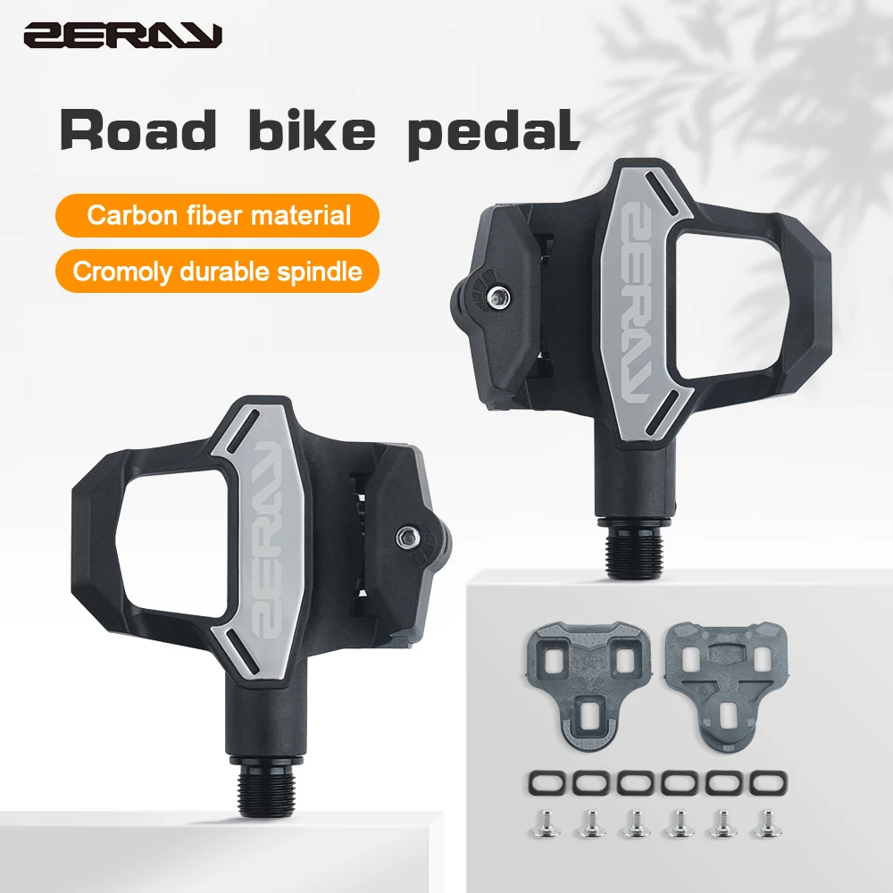 ZERAY ZP-115/ZP-112 LOOK KEO Road Bike MTB Clipless Pedals Self-locking Pedals 0° 3/6° Locking plate Bicycle Self-Locking Pedal