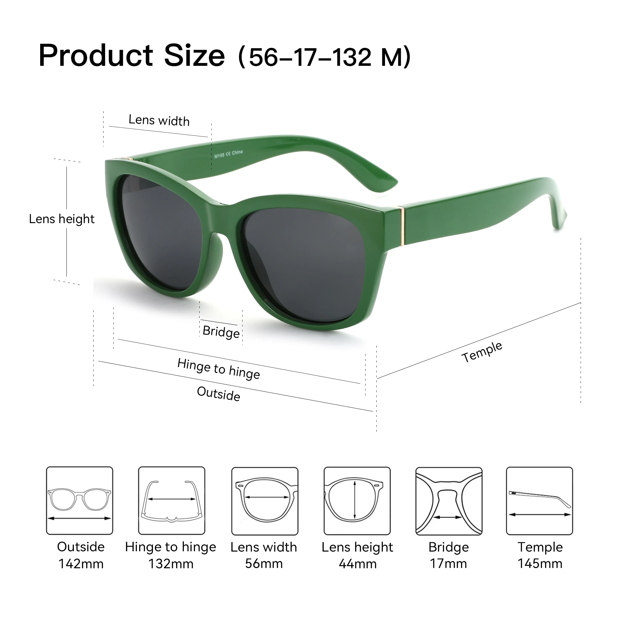 نظارات شمسية BLUEMOKY Summer Cat Eye للسيدات عصرية مستقطبة للحماية من الأشعة فوق البنفسجية 400 على الشاطئ #5