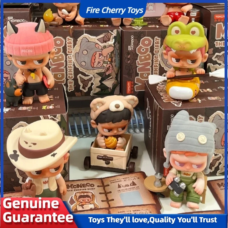 

Genuine Monboo Camping Diary Blind Box Doll Toy Collectible Toycity Mystery Box Figure Home Decoration Birthday Surprise Gift