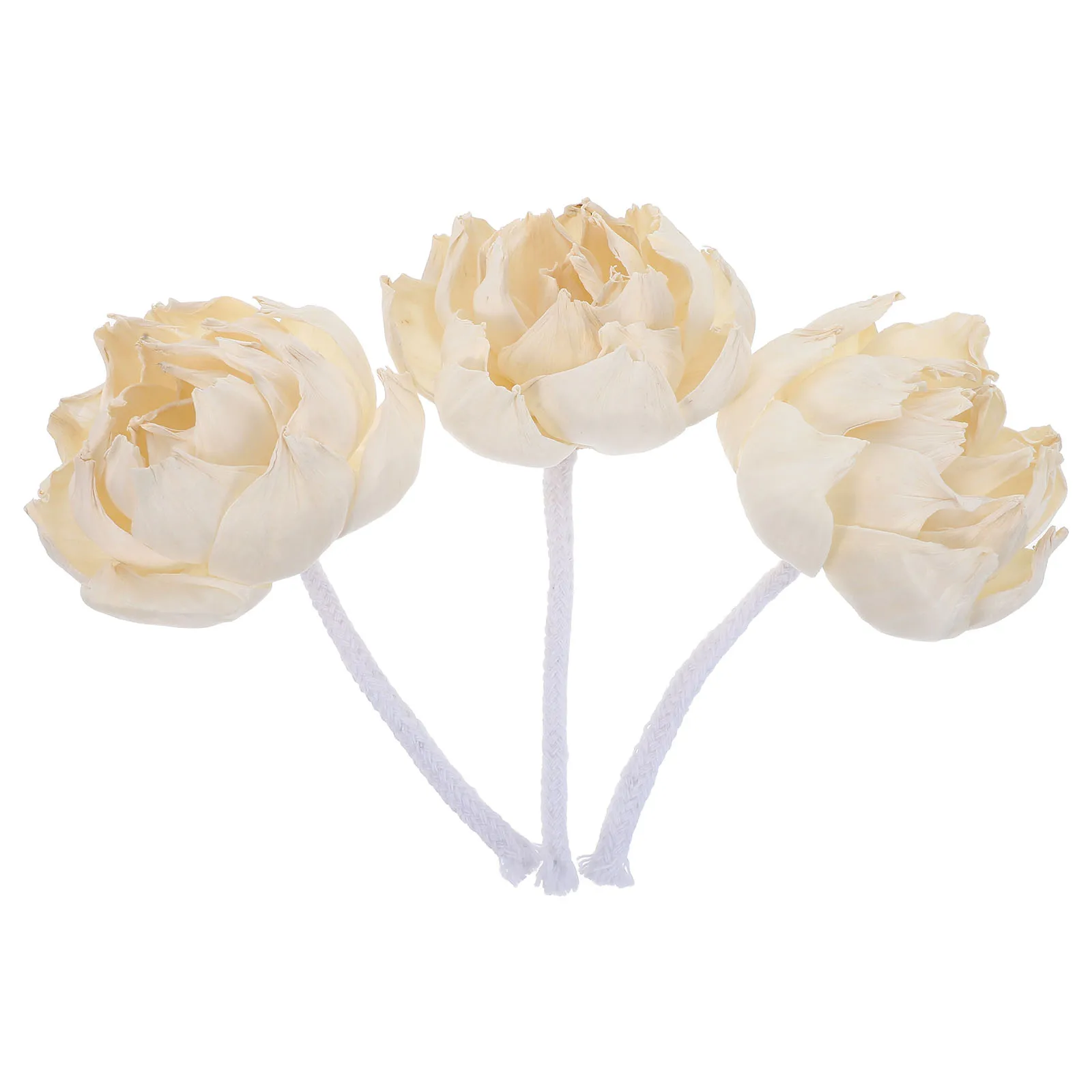 

3pcs Sola Paper Flower Diffuser For Essential Oils Natural Material Aromatherapy Decorative Floral Heads Home Fragrance