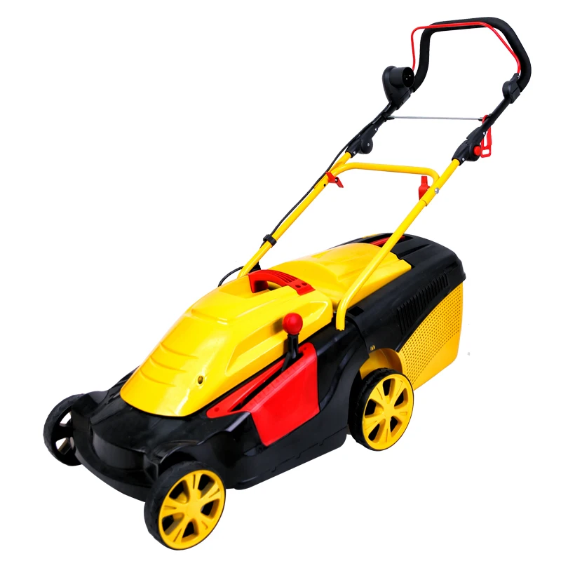 

Small household multi-function hand-pushed lawn mower