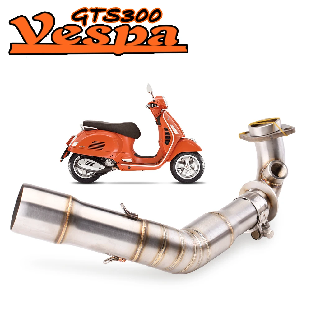 

motorcycle exhaust system For Piaggio GTS 250 GTS 300 2007-2017 2018 2019 2020 Motorcycle Sliding Central Tube GTS 250 GTS300