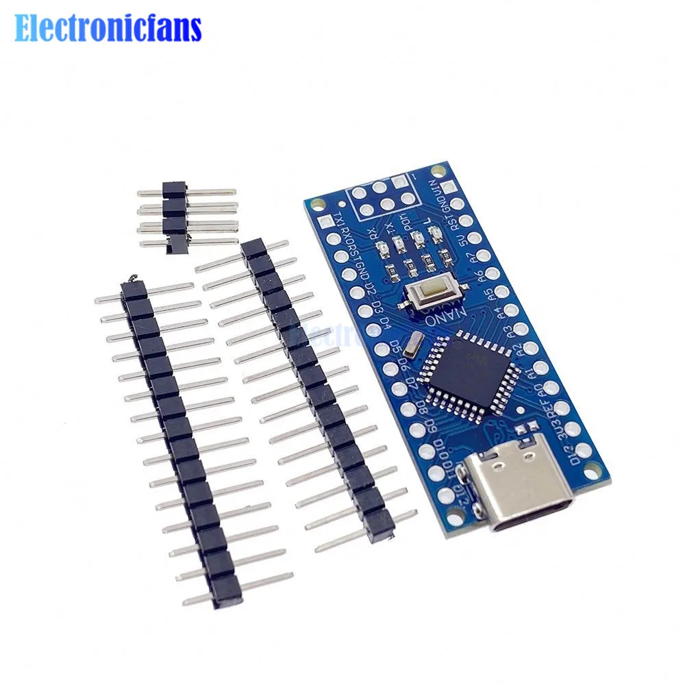 Atmega328 CH340 MINI Type-C Nano 3.0 USB Development Board Module ATmega328P CH340G 5V 16M Micro-Controller Board for Arduino