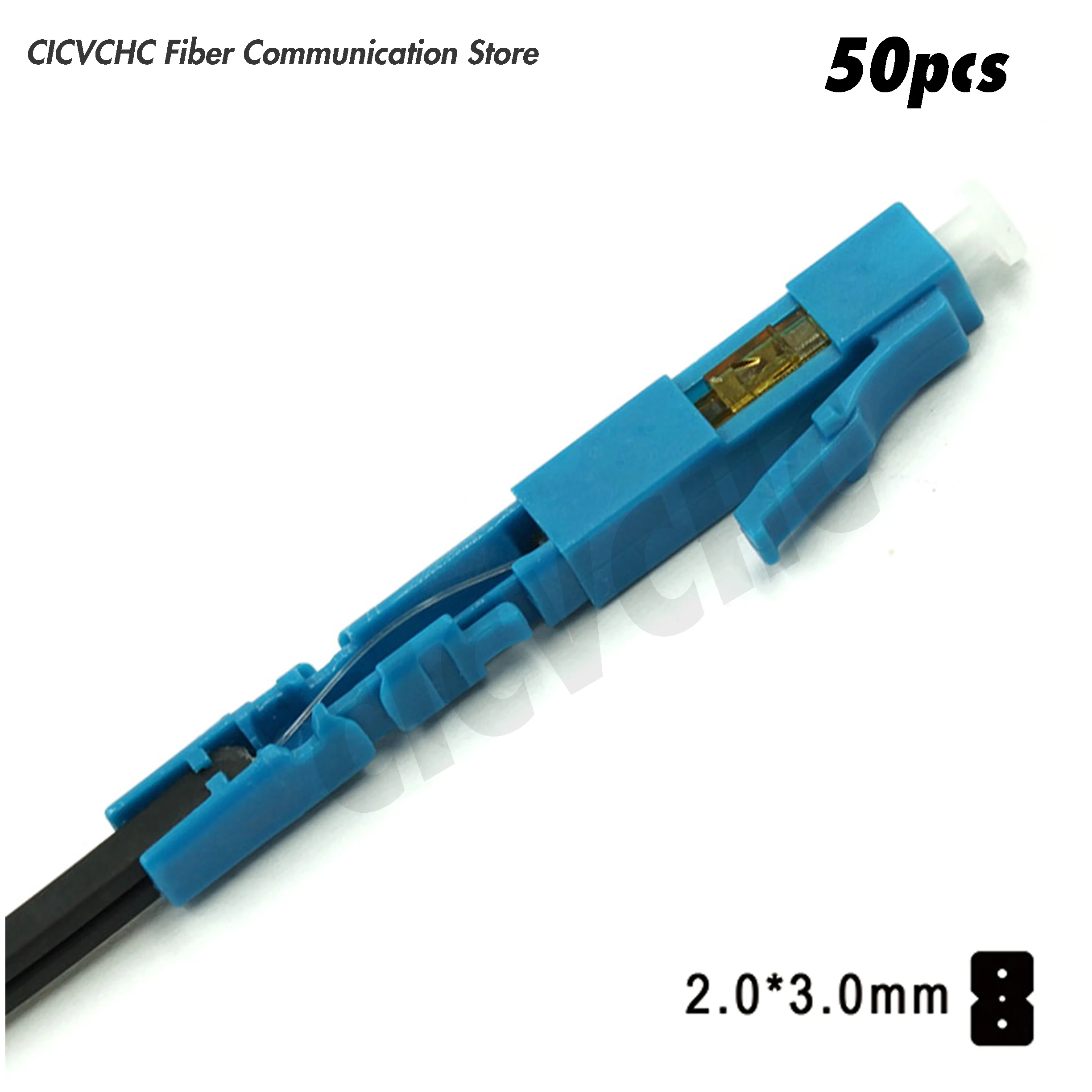 50pcs or 5pcs LC/UPC Field Installation Connector Fast Connector for 2.0x3.0mm Drop Cable