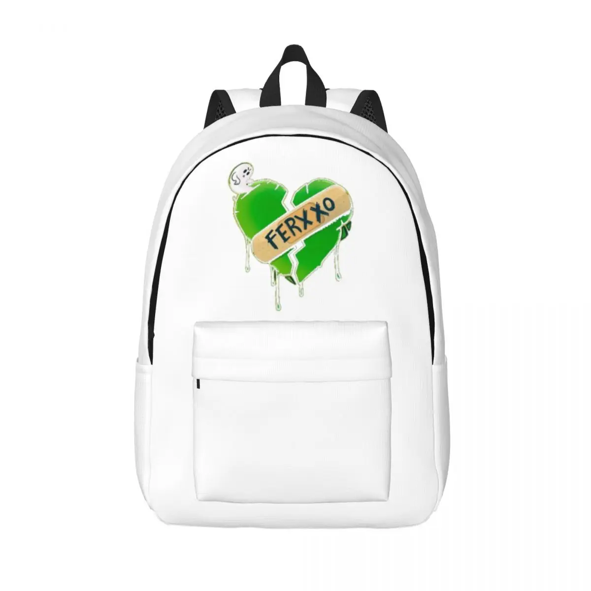 

Broken Heart Feid Ferxxo Backpack for Men Women Casual High School Hiking Travel Daypack College Canvas Bags Outdoor