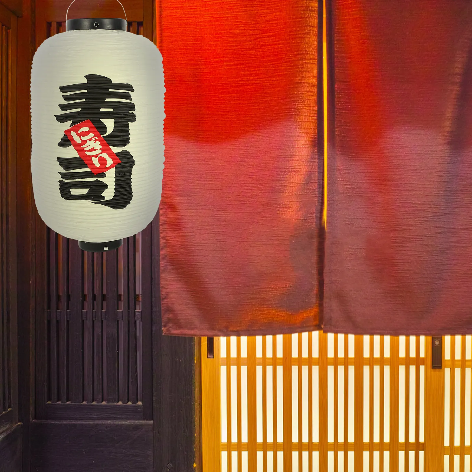 

Изысканный японский фонарь, идеально подходящий для декора суши-ресторанов, водонепроницаемый, подвесной, в японском стиле.