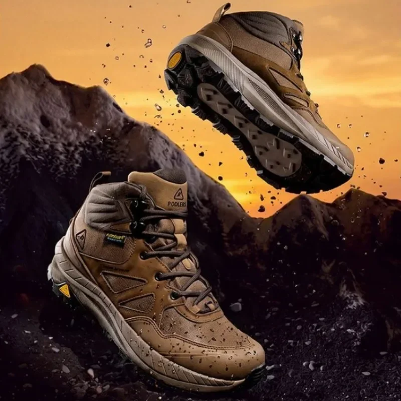 2026 Best Selling Hiking Shoes For Men Comfortable Outdoor Walking Shoes Anti-Slip Climbing Shoes Men Wearable Man Shoe Mountain