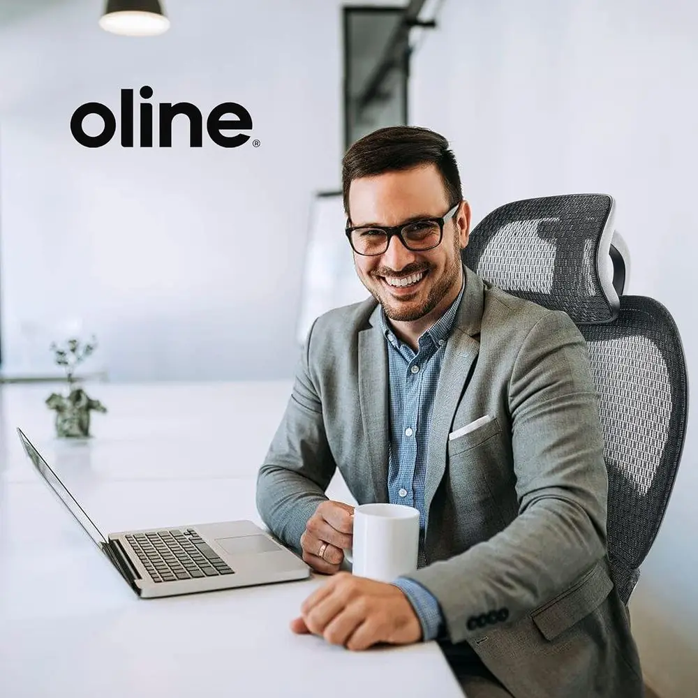 ErErgonomic Oice Chair, Rolling Desk Chair with 4D Adjustable Armrest, 3D Lumbar Support, Blade Wheels, Mesh Computer Gaming Exe