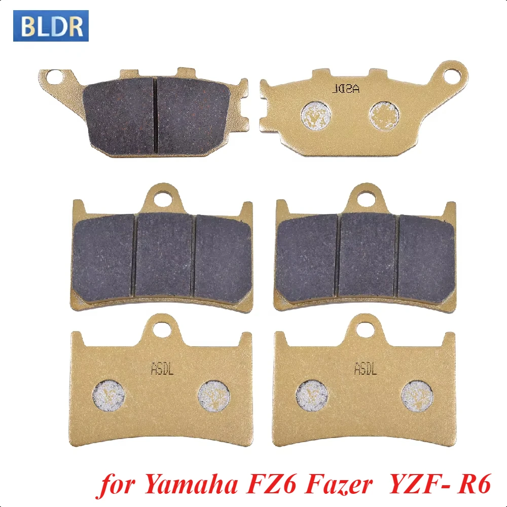 Motorcycle Front Rear Brake Pads For Yamaha FZ6 Fazer S2 YZF- R6 YZF R6 FZ1 N/NA Naked FZ1 Fazer 8 FZ8 NN NA Naked YZF R1