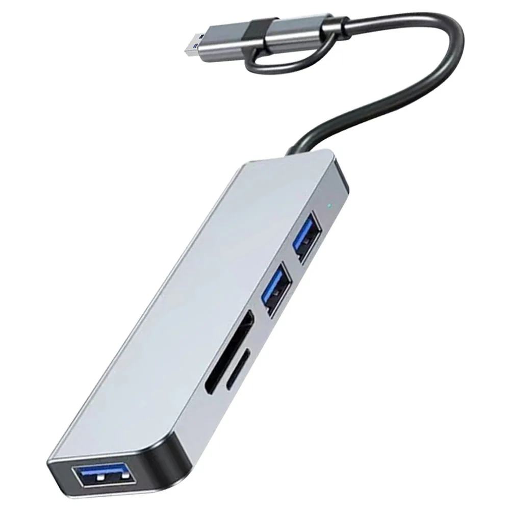 

4 Port Hub 3.0 Adapter High Speed Multiple Splitter For Laptop Compact Extra Ports Expansion Dock Station Adapter Multiple Usb
