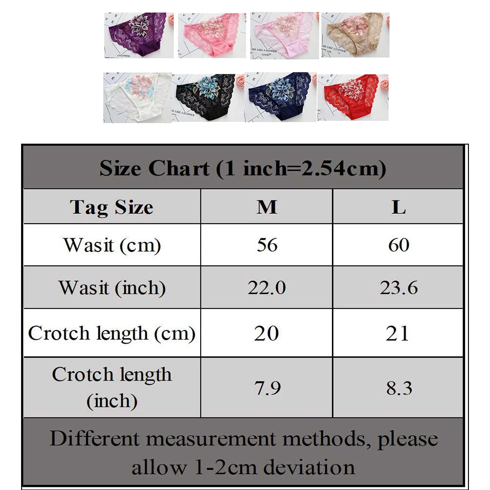 Different Measurement Methods For Autumn For Spring Floral Thong Comfortable Fit Floral Pattern Moderate Elasticity