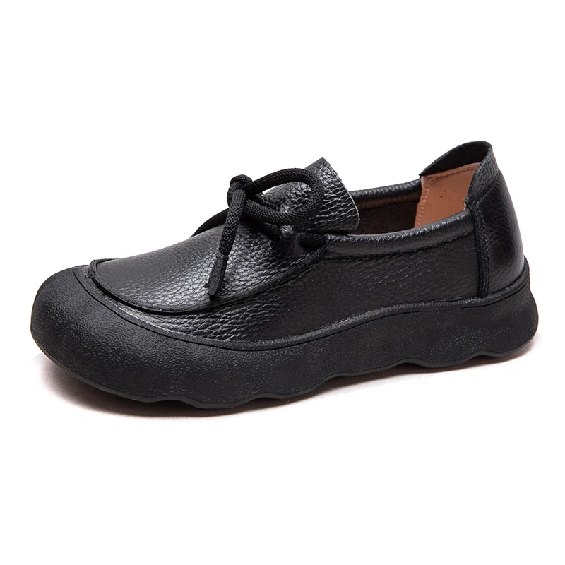 AIYUQI 2025 Nieuwe vrouwen Loafers antislip slip-on casual schoenen Vrouwen schoenen Grote maat platte Lederen vrouwelijke sneakers
