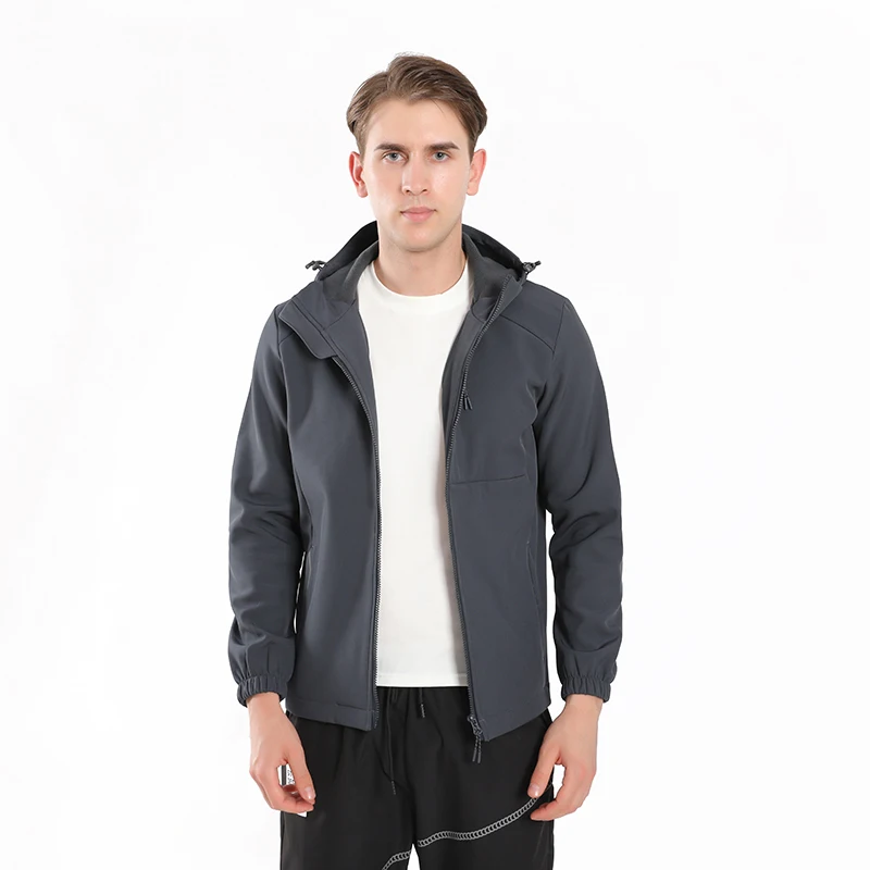 

Men's Outdoor Sports Leisure Windproof Breathable Hooded Jacket for Couples Fashionable Spring and Autumn Cold Proof Warm Jacket