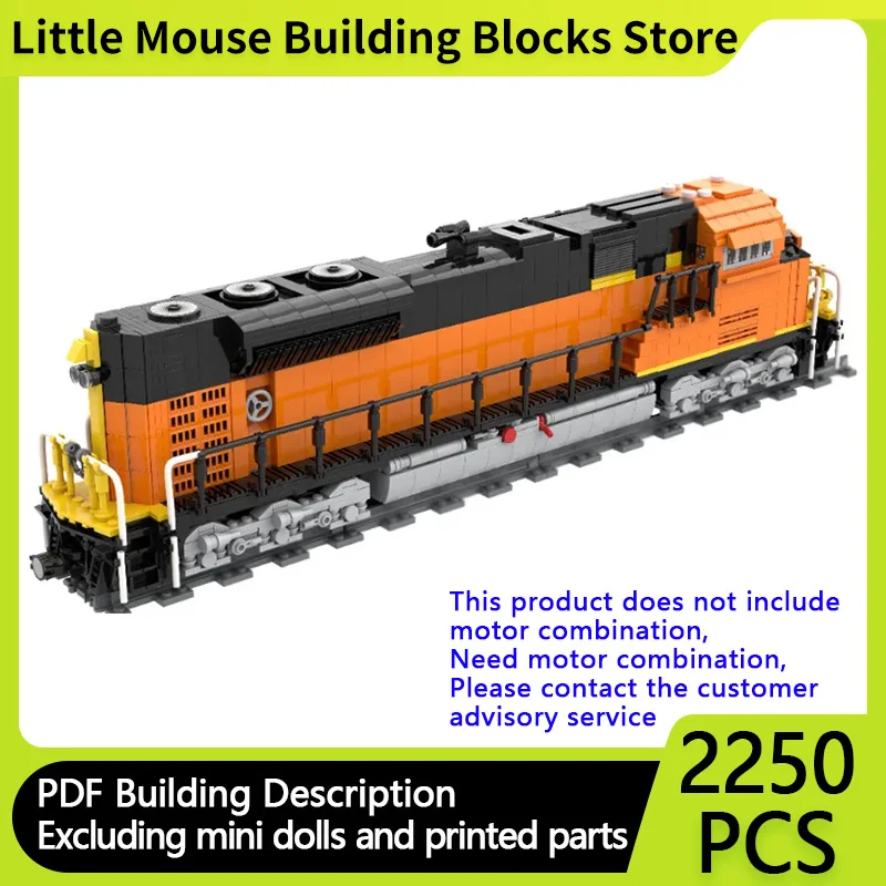 

Модель городского автомобиля MOC, строительные кирпичи SD70ACe, дизельный локомотив, модульная технология, сборка, детские игрушки, костюм, подарки, праздник