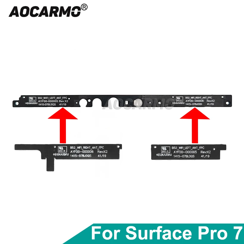 aocarmo para microsoft surface pro pro7 1866 wifi antena de sinal flex cabo camera titular frame plastico parte de substituicao 01