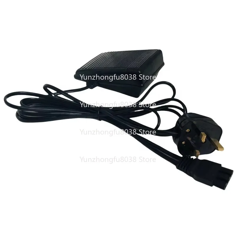 UK Plug Sewing Machine Pedal Control Pedal with Power Cord