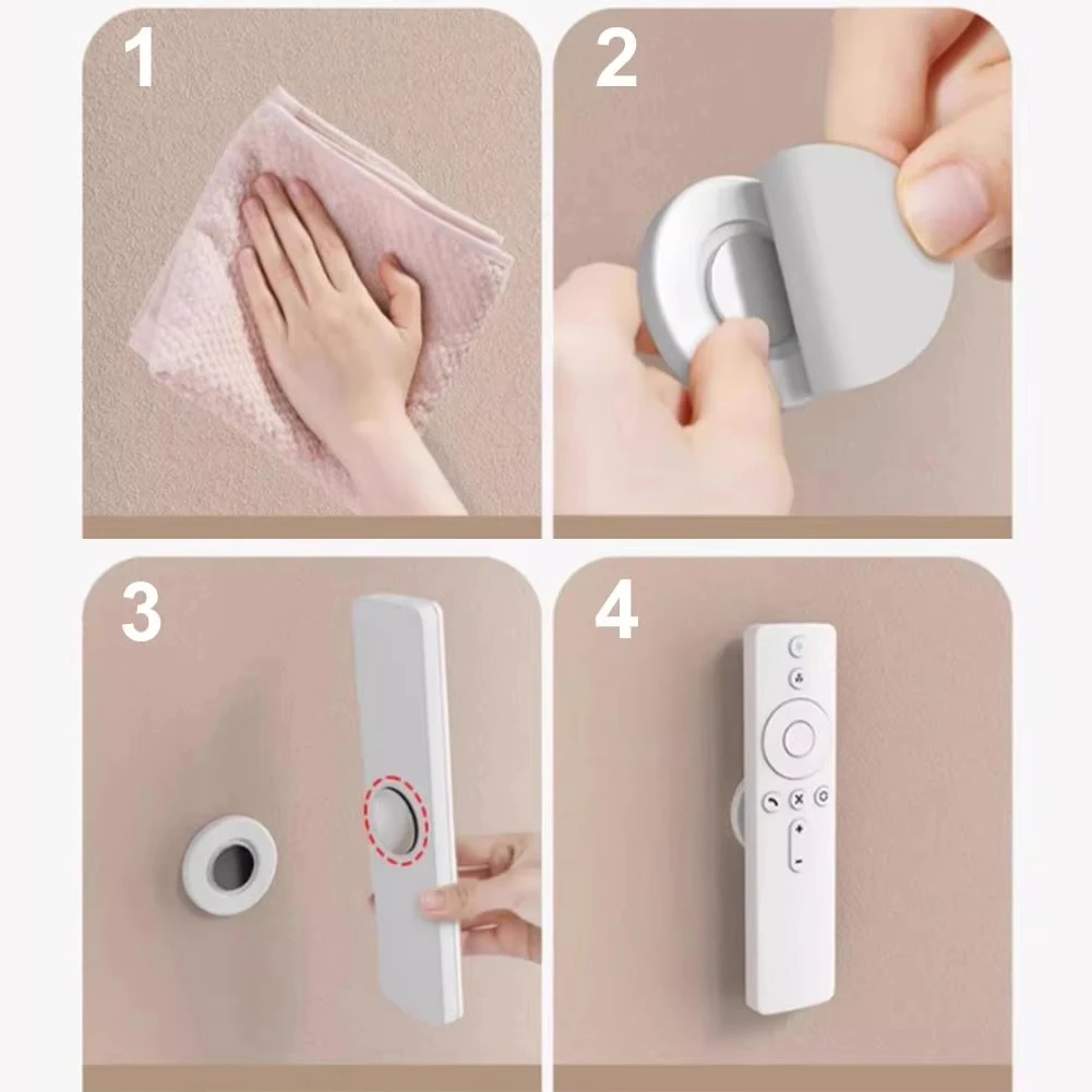 Magnetische Wandablage für Fernbedienungen selbstklebend ohne Bohren fester Halt kompaktes weißes Design passend für TV Klimaanlage DVD Steuergeräte Aufbewahrung für Haus Büro Hotel Wohnungen einfache Montage ohne Werk – Detail 21
