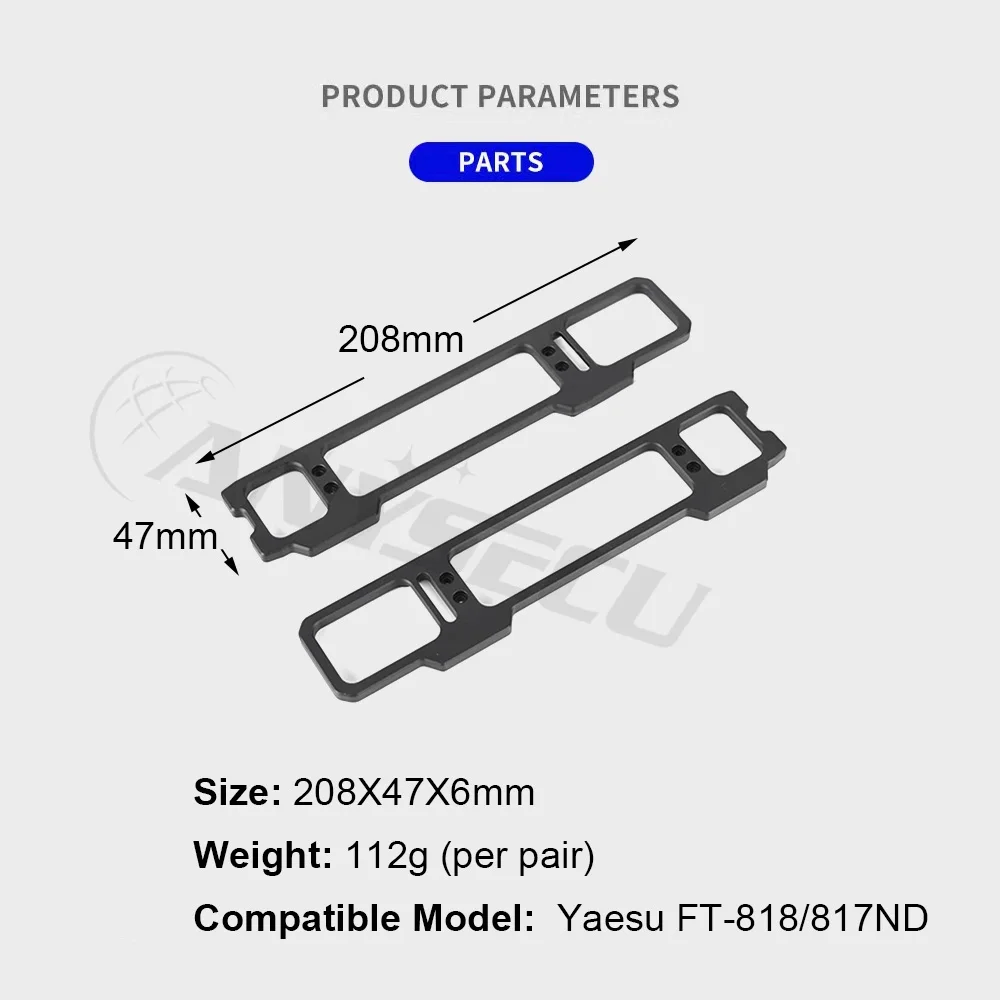 Aluminum Alloy Shield Stand Protector for YAESU FT-817 FT-818 FT-818ND 817ND Walkie Talkie Aaccessories