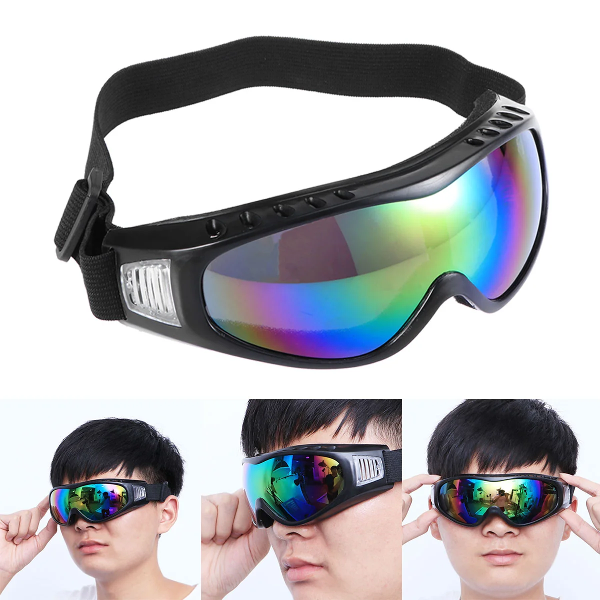 Lunettes de protection unisexes pour hommes et femmes, lunettes de sécurité, coupe-vent, extérieur, motoneige, ski, vélo, moto, cyclisme