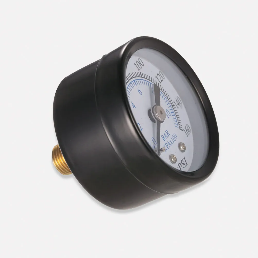 1Pcs Metal Dual Scale Pressure Gauge Economical All Purpose 0-160psi 0-10bar Npt Pressure Meter for Plumbing Heating Air