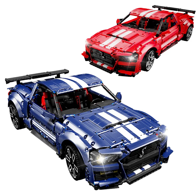 

IN STOCK 1:10 Technical City Supercar GT500 Building Blocks Model Assembling MOC High Tech Racing Car Bricks Toys for Boys Gift