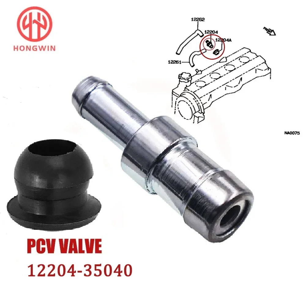 New Car PCV Positive Crankcase Forced Ventilation Valve 12204-35040 & Grommet For Lexus LX450 Toyota 4Runner Land Cruiser Pickup