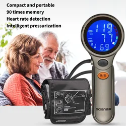 Household Portable Upper Arm BP Meter Electronic Digital Blood Pressure Monitors Sphygmomanometer Health Monitor Health Care