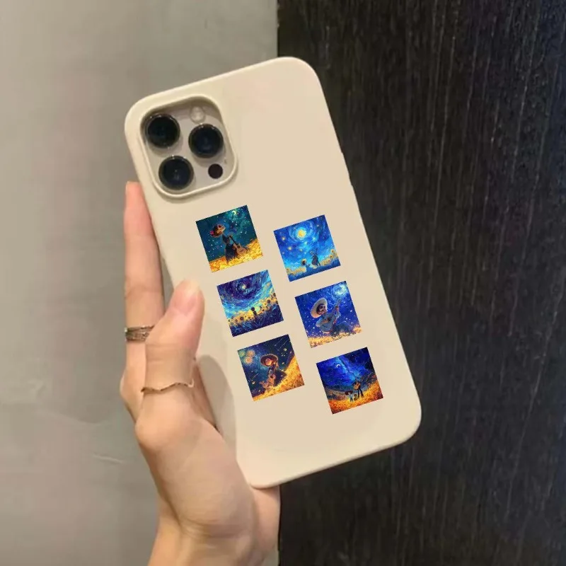 500 pezzi Disney Coco Scroll adesivi fai da te conto a mano decorazione arte semplice alta estetica cartone animato Anime decorazione del partito fornitori
